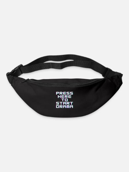 Press here to start drama - Bum bag - black