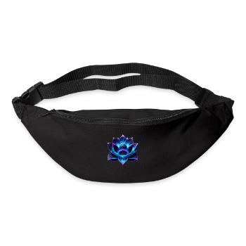 Neon Lotus Flower - Bum bag - black - Front