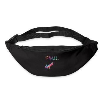 PAUL - Beautiful boy name with dinosaur - Bum bag - black - Front