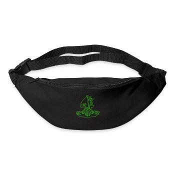 2 enfants Plaisir de la voile Deux frères et sœurs Amis Équipe - Sac banane - noir - Devant