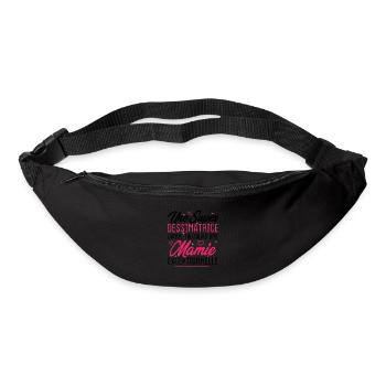 Dessinatrice donne toujours mamie exceptionnelle - Sac banane - noir - Devant