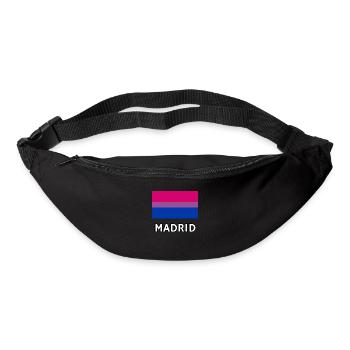 Bi Pride Flagge Madrid - Gürteltasche - Schwarz - Vorne
