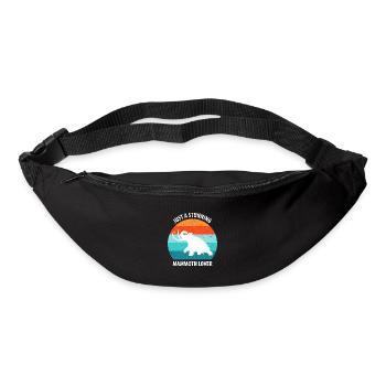 Lustiges Mammut Steinzeit Eiszeit Design Urzeit - Gürteltasche - Schwarz - Vorne