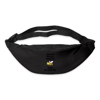 Wenn ich groß bin werde ich Imker - Gürteltasche - Schwarz - Vorne