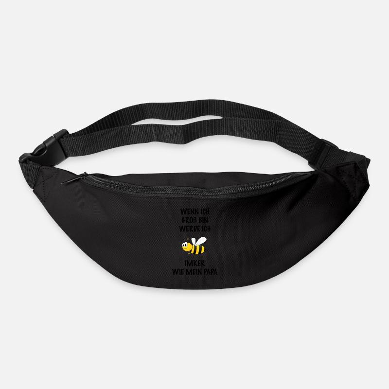 Wenn ich groß bin werde ich Imker - Gürteltasche - Schwarz