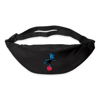 sportliche Maus 3 - Gürteltasche - Schwarz - Vorne