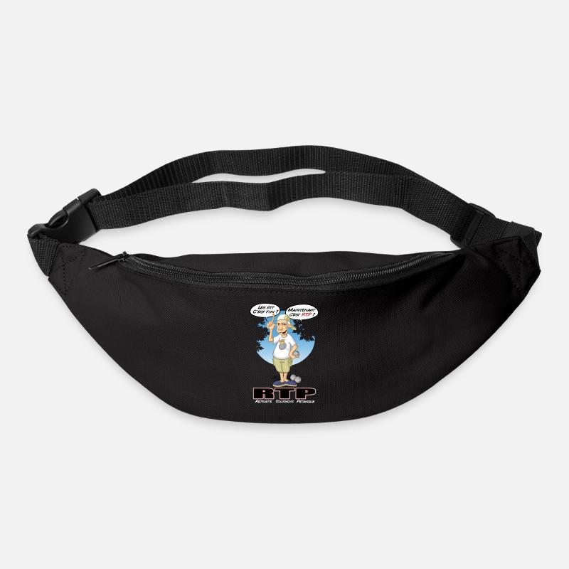 Pétanque et retraite - Sac banane - noir