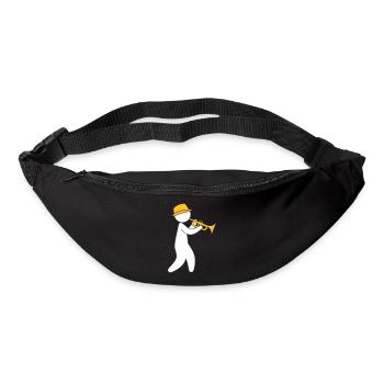 A Jazz Musician Plays The Trumpet - Bum bag - black - Front