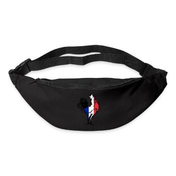 Gaulois fier France Hahn idée cadeau - Sac banane - noir - Devant