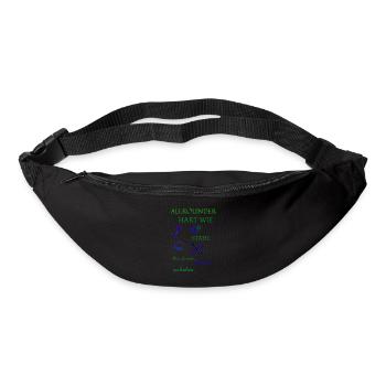 Artisan coffee and beer - Bum bag - black - Front
