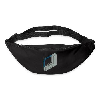 Aluminiumprofil Fenster - Gürteltasche - Schwarz - Vorne