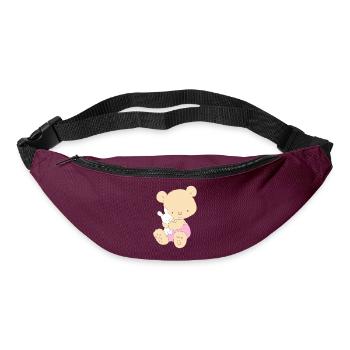 Teddy Bear with Toy Bunny - Sac banane - bordeaux  - Devant