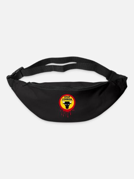corrida stop design 01 - Sac banane - noir