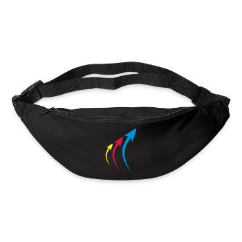 pfeile formen symbole - Gürteltasche - Schwarz - Vorne