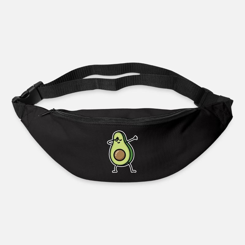 Avocado dab dabbing - Gürteltasche - Schwarz