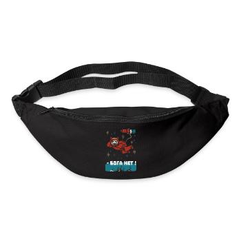 Gagarin Katze - Ich sehe dort oben keinen Gott - Gürteltasche - Schwarz - Vorne