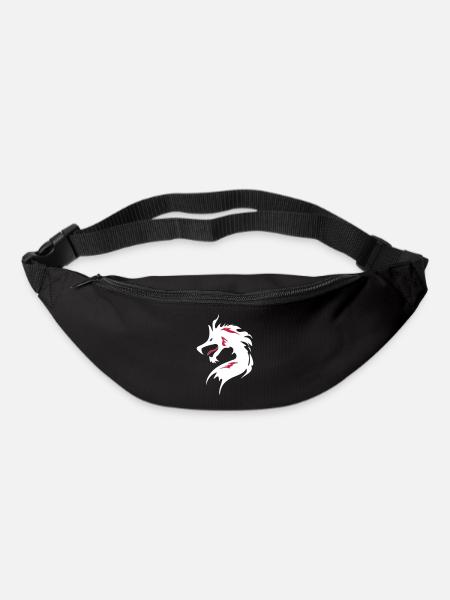 ❤️👄🐉Dragon in Chinese Character-Love Dragon-龍 - Bum bag - black