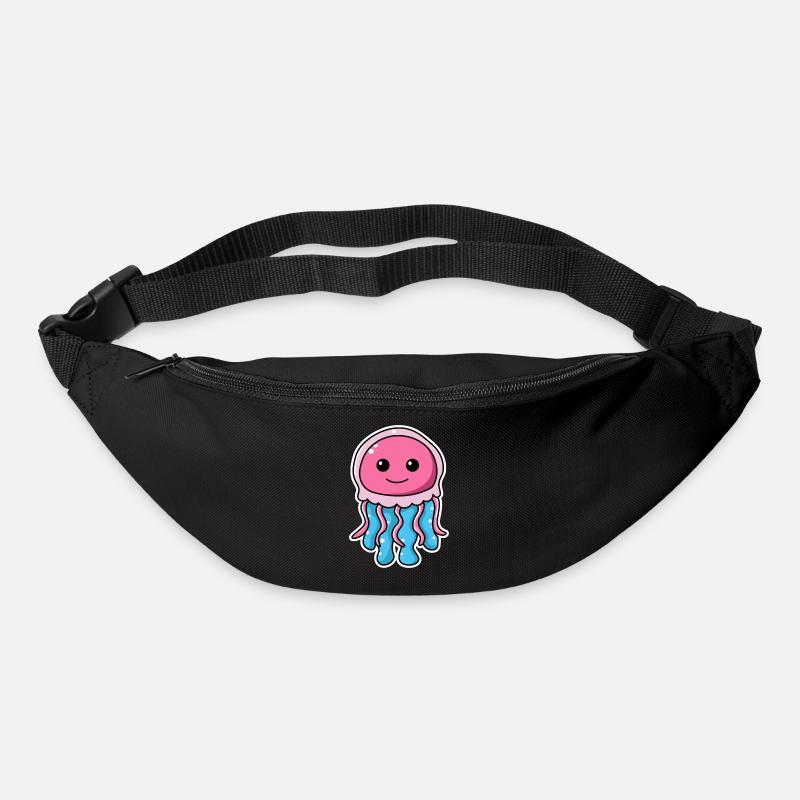 méduse - Sac banane - noir