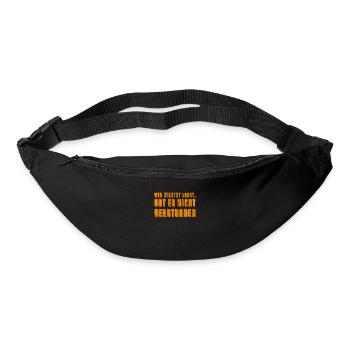 lustige sprüche, witz, humor, spruch, lustig - Gürteltasche - Schwarz - Vorne