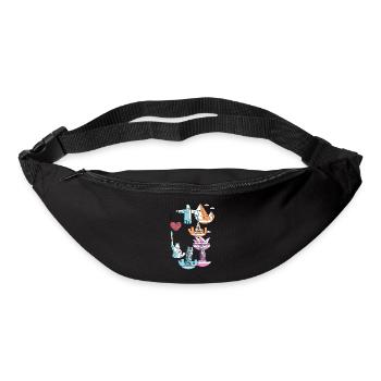 aime voyager - Sac banane - noir - Devant