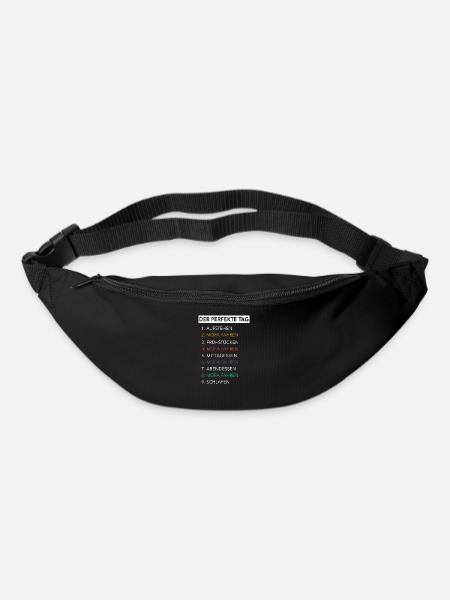 Mofa Moped Mofafahrer Mopedfahrer Mopeds Mokick - Gürteltasche - Schwarz