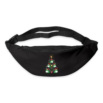 Amoureux des animaux drôle de grenouille arbre de Noël vacances - Sac banane - noir - Devant