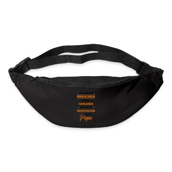 Fahrlehrer Fahrschule Führerschein Papa Vater - Gürteltasche - Schwarz - Vorne