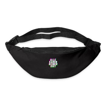 kauen keiner isst club techno mdma geschenk edm - Gürteltasche - Schwarz - Vorne