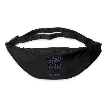 mach das plus Weg #umsonst - Gürteltasche - Schwarz - Vorne