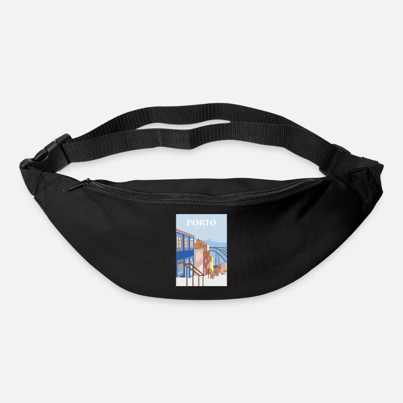 PORTO - Sac banane - noir