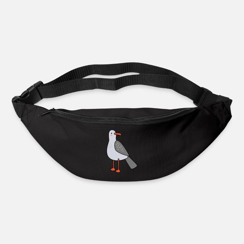 Möwe - Gürteltasche - Schwarz