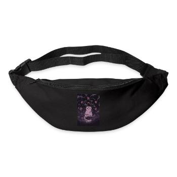 Halloween Bücher Hexe Katze - Gürteltasche - Schwarz - Vorne