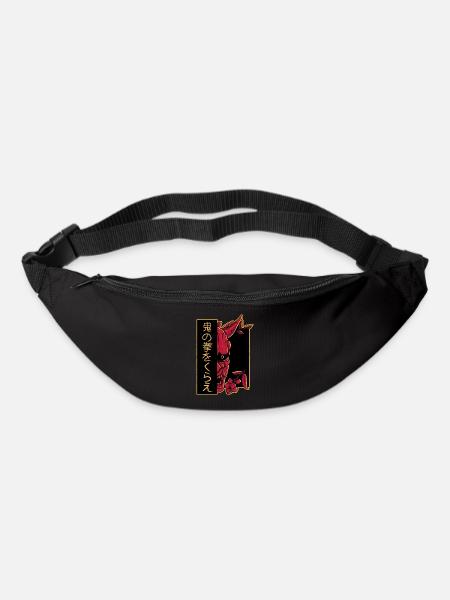 Aesthetic Japanese Oni Demon Mask Devil Skull Art - Sac banane - noir