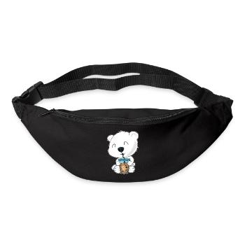 Bubble Tea Kawaii Polar Bear I Boba Tea Otaku - Bum bag - black - Front