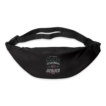 funny sayings fathersday programming funny joke - Gürteltasche - Schwarz - Vorne