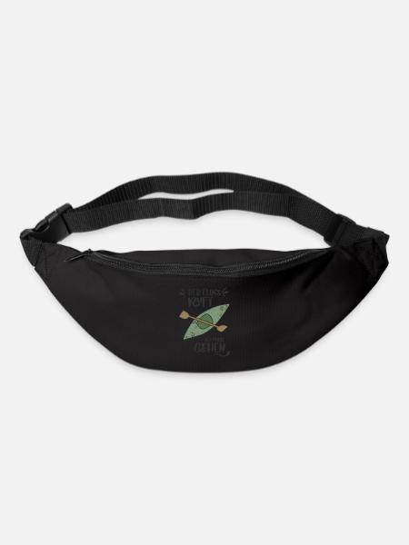 FLUSS RUFT KANU KAYAK WILDWASSER GEHEN SEE MOTIVE - Gürteltasche - Schwarz