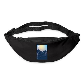 Berge mit See - Gürteltasche - Schwarz - Vorne