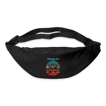 Mechanic forever Mechatronics technician Car lover - Bum bag - black - Front