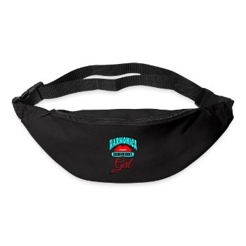 Harmonica girl pour femme harmoniciste - Sac banane - noir - Devant