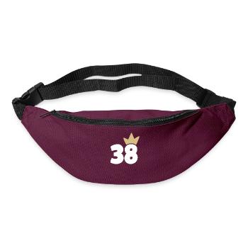 38 Numéro de couronne 38 - Sac banane - bordeaux  - Devant