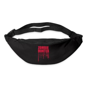 zombie hunter Halloween quote - Bum bag - black - Front