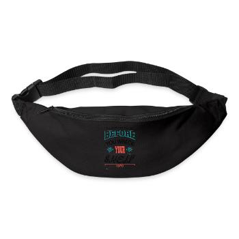 idée cadeau cadeau d’anniversaire bibliophile - Sac banane - noir - Devant