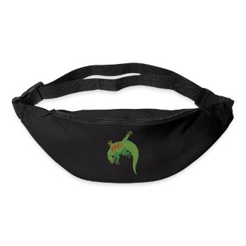 Gecko Illustration - Bum bag - black - Front