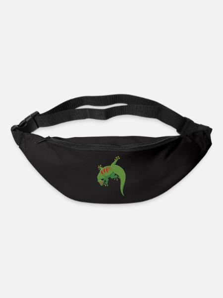 Gecko Illustration - Bum bag - black