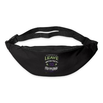 drôle citation livre citations citation livre cadeau littéraire - Sac banane - noir - Devant