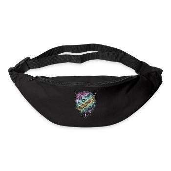 Bunte Schmetterlinge Pastel Goth - Gürteltasche - Schwarz - Vorne