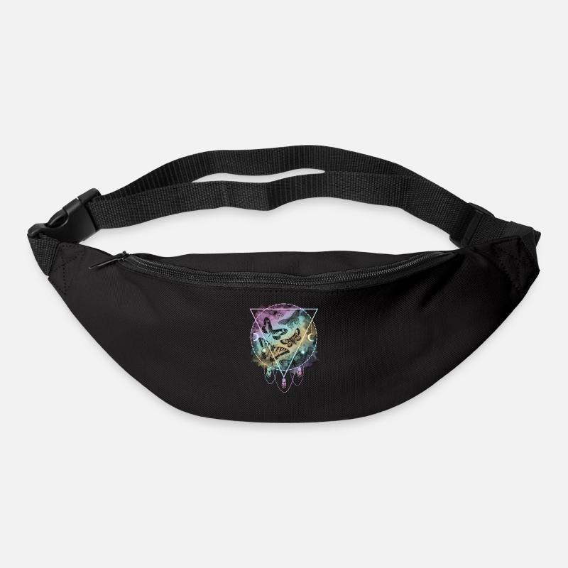 Bunte Schmetterlinge Pastel Goth - Gürteltasche - Schwarz