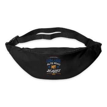 geek frauenrechte feminin bester vater - Gürteltasche - Schwarz - Vorne