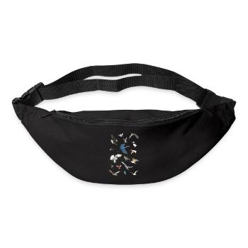 Vögel - Gürteltasche - Schwarz - Vorne