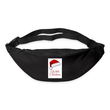 Weiße Weihnacht - Gürteltasche - Schwarz - Vorne